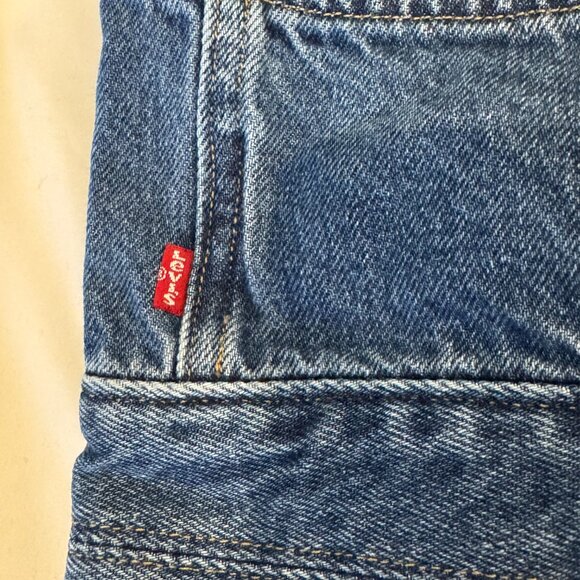 Levi's Daisy Denim Halter Crop Top - L - Picture 5 of 10